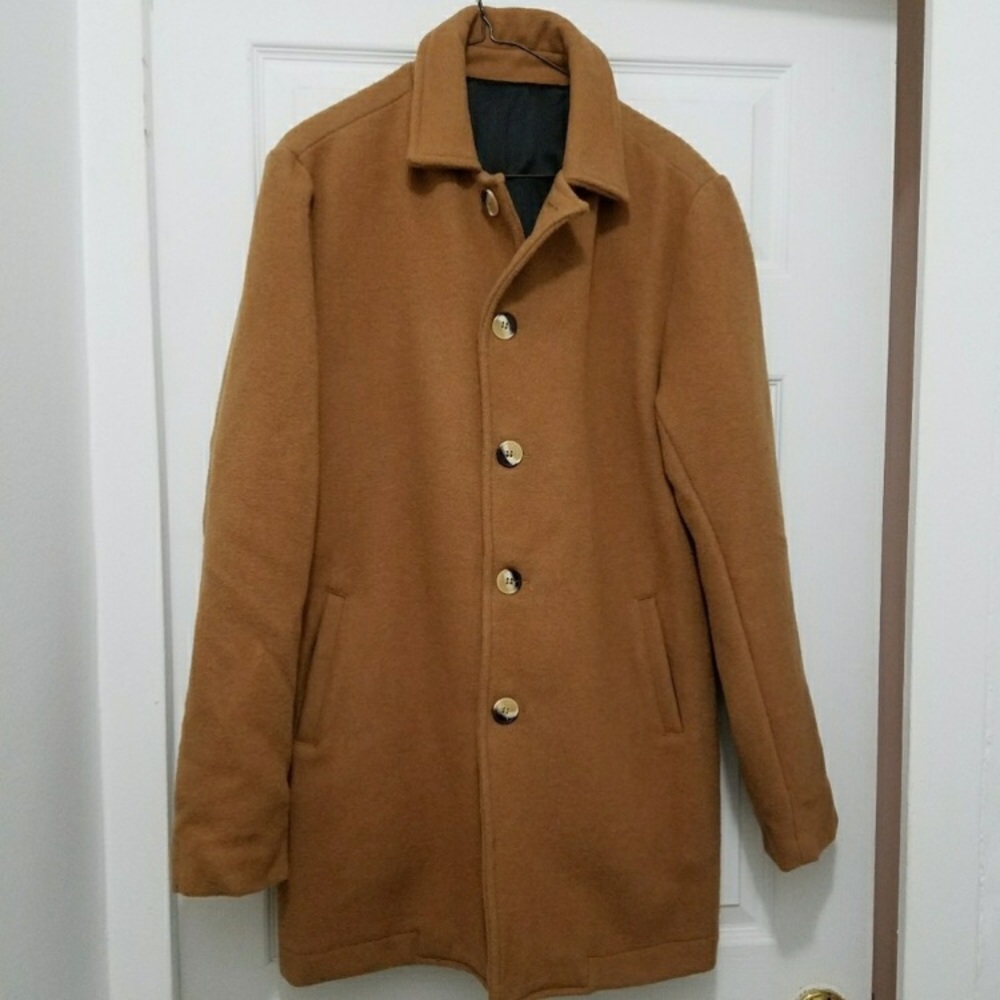 Tan/light brown American Apparel peacoat